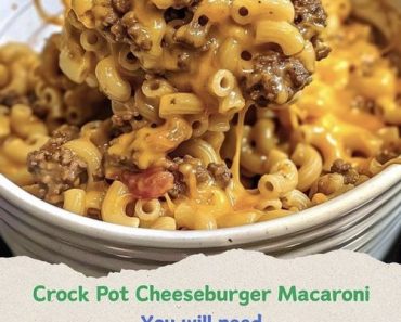 Crock Pot Cheeseburger Macaroni