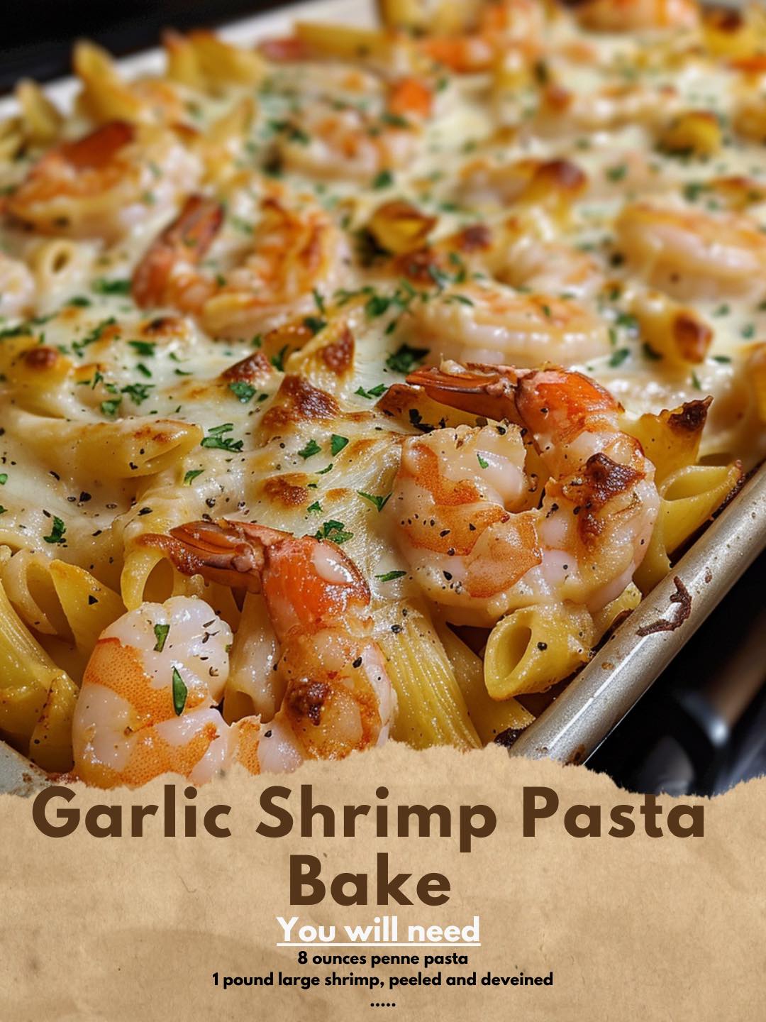 Garlic Shrimp Pasta Bake – Cheap Simple Recipes