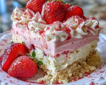 No-Bake Strawberry Split Cake
