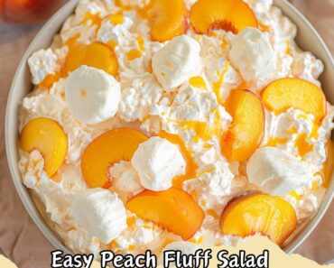 Easy Peach Fluff Salad