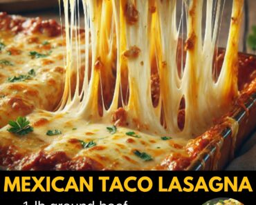 Mexican taco lasagna