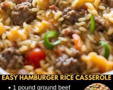 EASY HAMBURGER RICE CASSEROLE