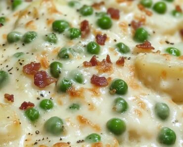 Creamed Potatoes and Peas