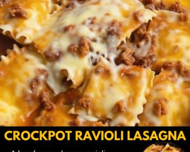 Crockpot Ravioli Lasagna