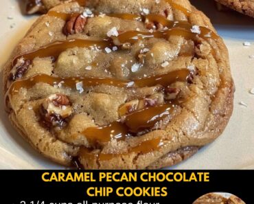 Salted Caramel Pecan Chocolate Chip Cookies