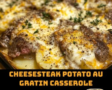 Cheesesteak Potato Au Gratin Casserole