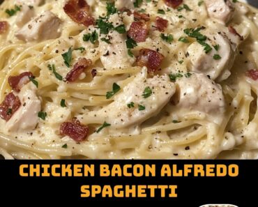 Chicken Bacon Alfredo Spaghetti