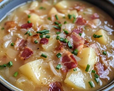 Creamy Bacon and Cabbage Potato Soup