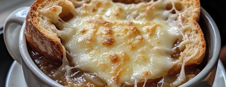 French Onion Soup with Gruyère Cheese