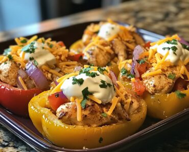 Baked Chicken Fajita Stuffed Peppers