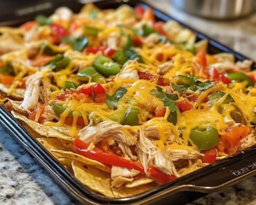 Cheesy Chicken Fajita Nachos