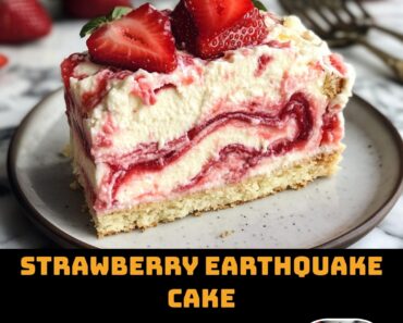 Strawberry Earthquake Cake