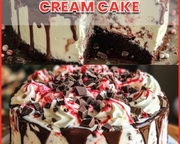 Peppermint Bark Ice Cream Cake