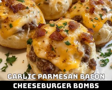 Garlic Parmesan Bacon Cheeseburger Bombs