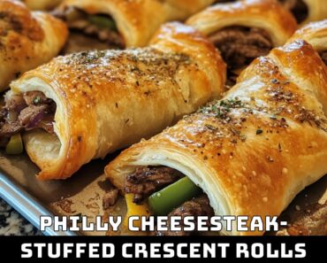 Philly Cheesesteak-Stuffed Crescent Rolls