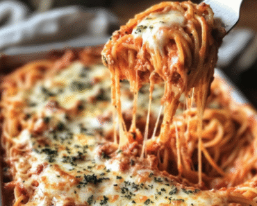 Baked Cream Cheese Spaghetti Casserole