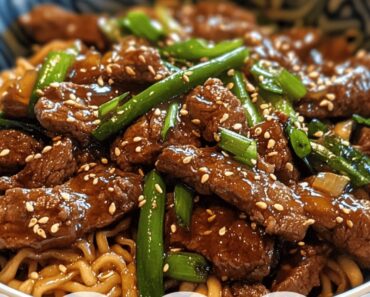Mongolian Beef and Noodles