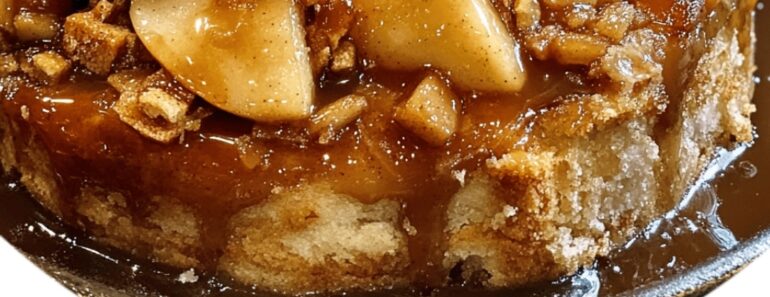 Caramel Apple Cinnamon Roll Dump Cake