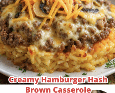 Creamy Hamburger Hash Brown Casserole