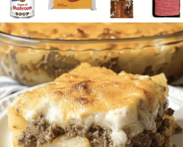 Cheesy Beef and Potato Casserole Recipe