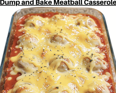 Cheesy Baked Meatball Casserole Cheesy Baked Meatball Casserole