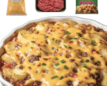 Cheesy Beef Potato Casserole