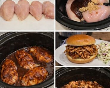 3-Ingredient Crockpot BBQ Chicken 3-Ingredient Crockpot BBQ Chicken