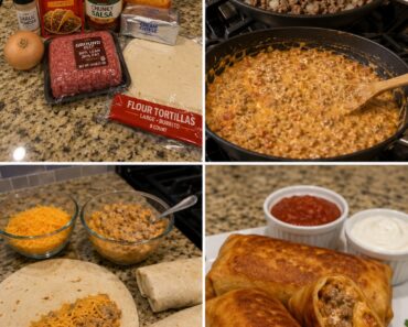 Beef Cheese Chimichangas.26 Beef Cheese Chimichangas.26