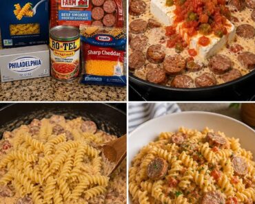 Creamy Rotel Sausage Rotini Pasta Creamy Rotel Sausage Rotini Pasta