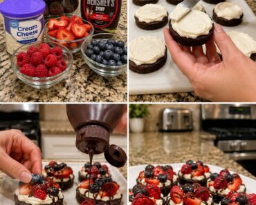 Mini Brownie Fruit Pizzas Mini Brownie Fruit Pizzas
