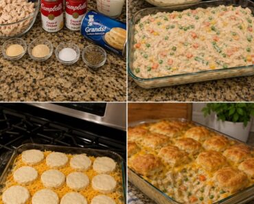 Chicken Pot Pie Biscuit Bake
