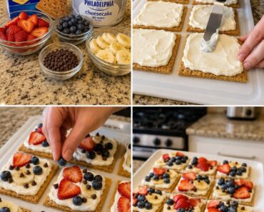 Graham Cracker Fruit Pizza Squares