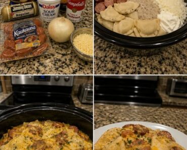Crockpot Pierogi Casserole