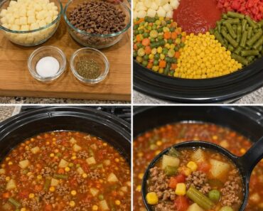 Slow Cooker Vegetable Beef Soup