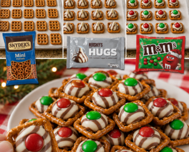 M&M Pretzel Hugs