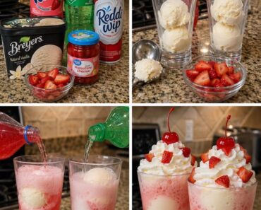 Strawberry Lemonade Floats Strawberry Lemonade Floats