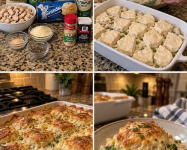 Chicken Alfredo Biscuit Bake Chicken Alfredo Biscuit Bake