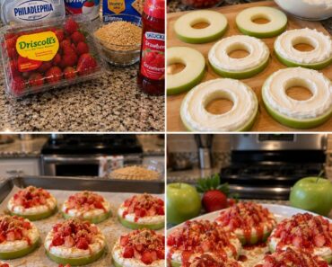 Strawberry Cheesecake Apple Rings