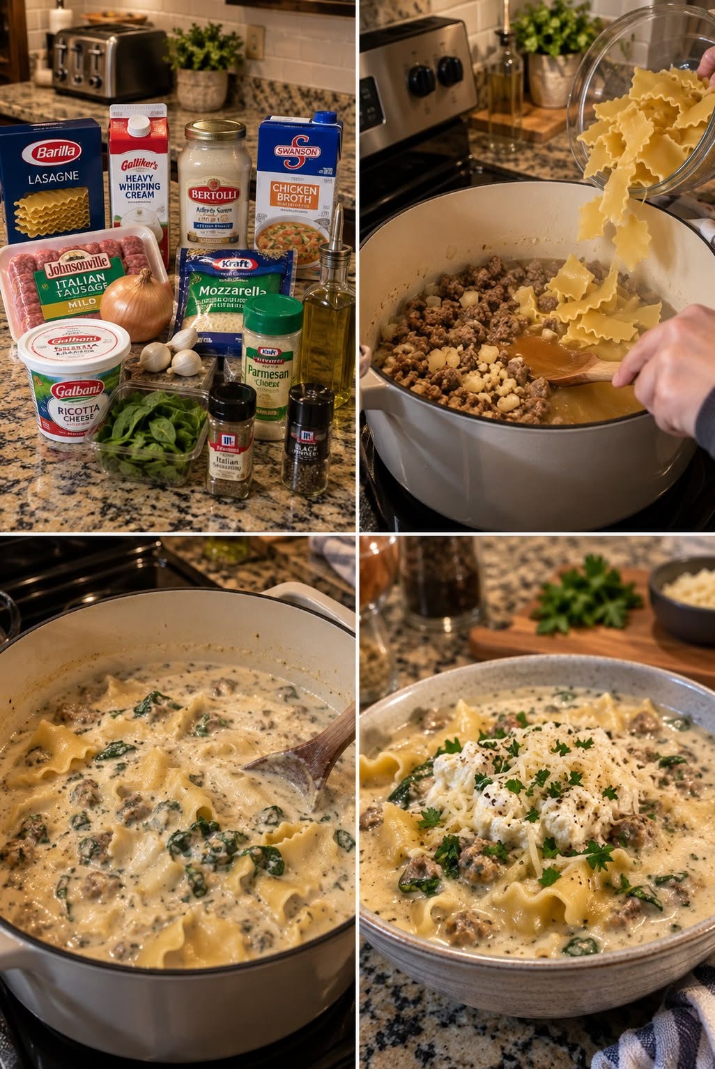 Creamy Alfredo Lasagna Soup.26