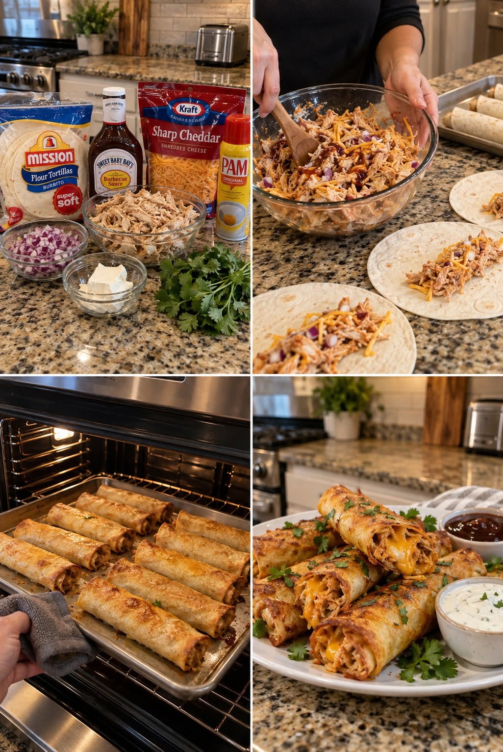 BBQ Chicken Taquitos