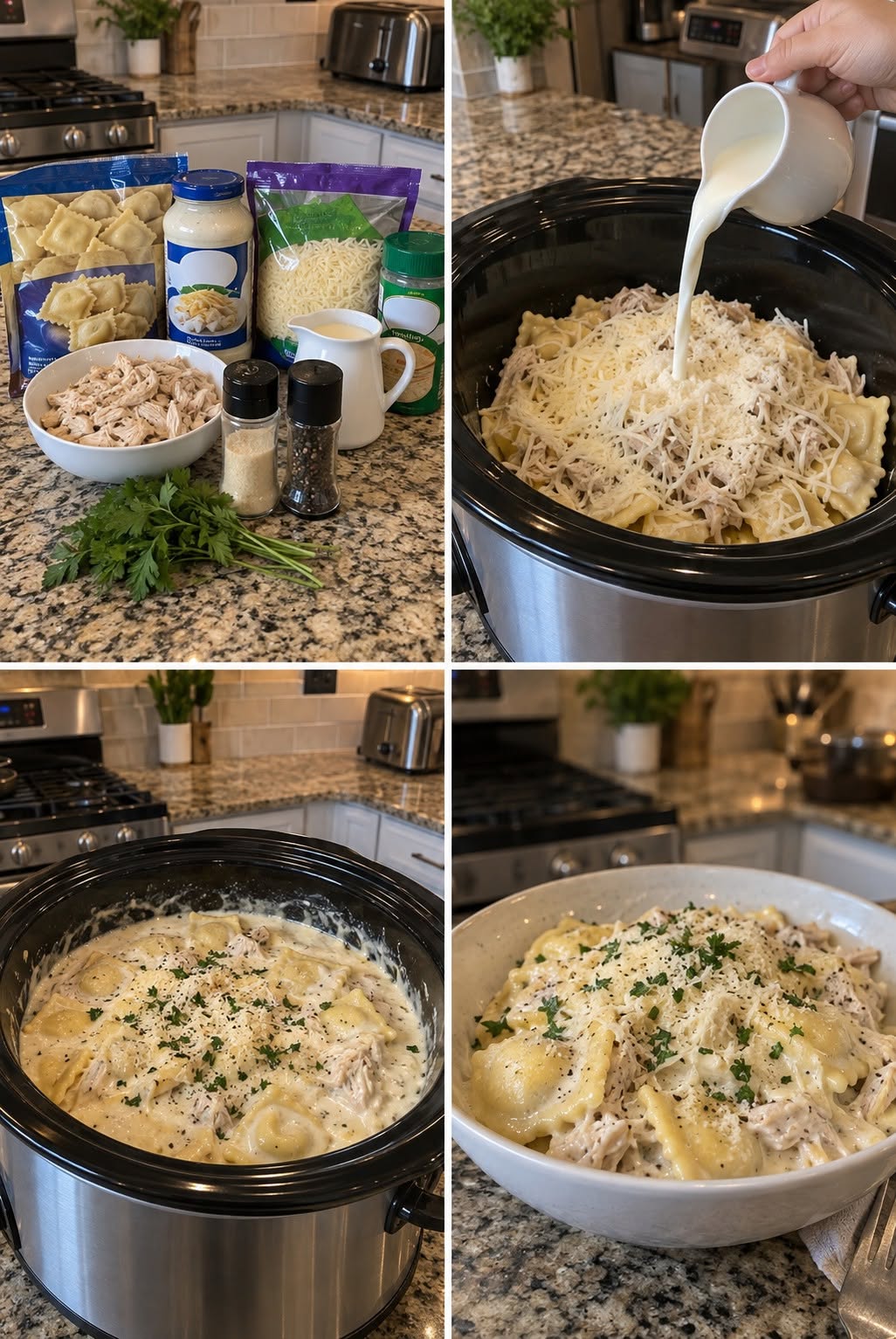 Crockpot Alfredo Ravioli.26