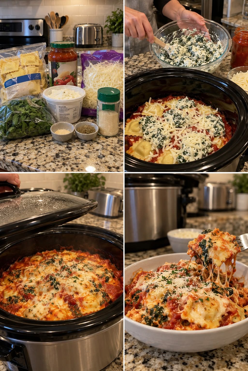 Crockpot Spinach Ravioli.26