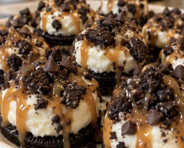 Oreo Caramel Cheesecake Bites
