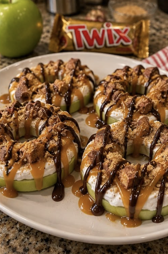 Caramel Twix Apple Rings.26