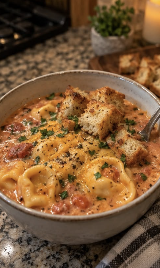 Slow Cooker Tortellini Soup.26