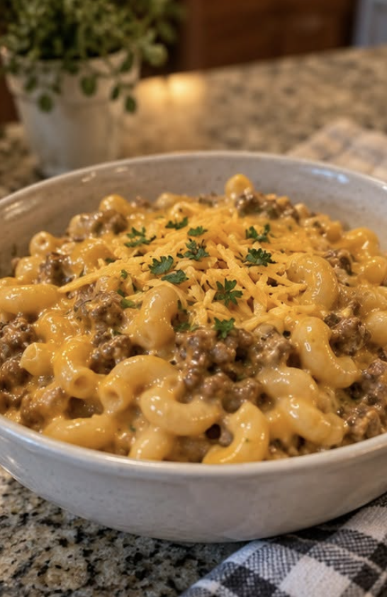 Crockpot Cheeseburger Mac.26