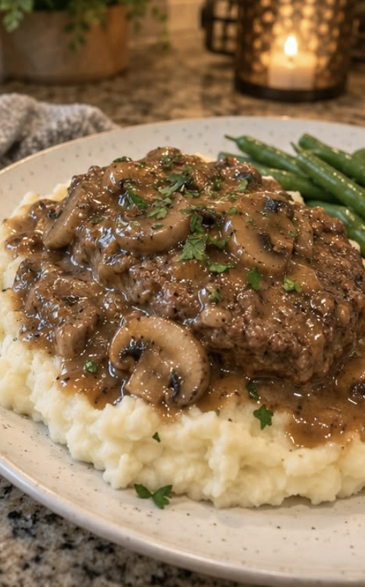 Crockpot Mushroom Cube Steak.26