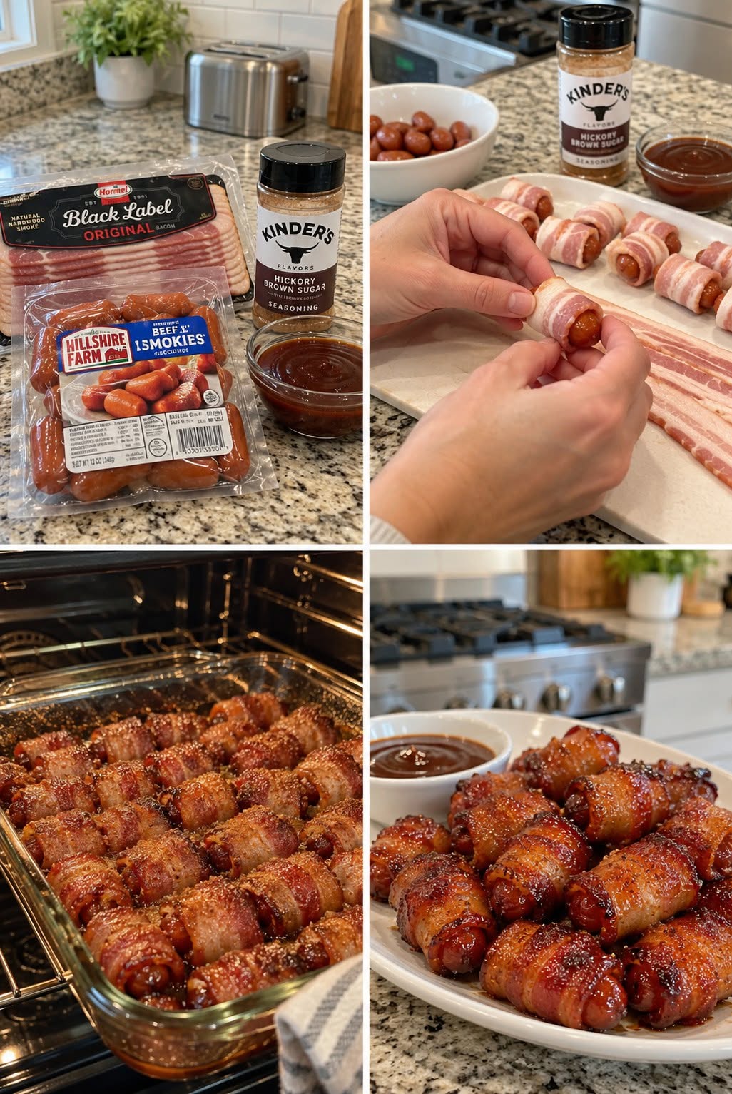 bacon wrapped lil smokies.26